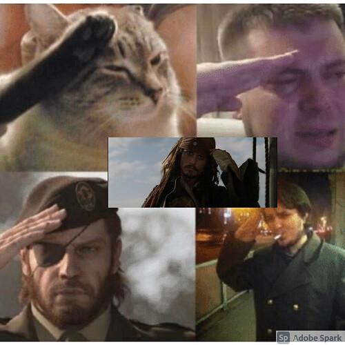 The salute meme with jack sparrow: CptSparrowTemplates