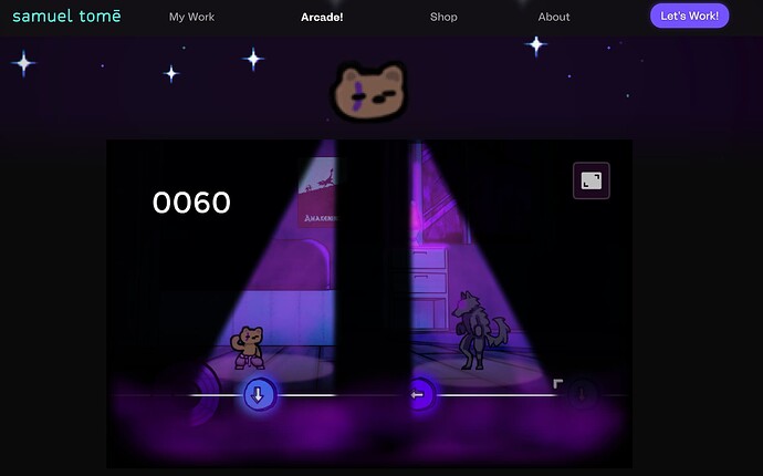 Samuel Tomé Website - Tonight Game, play online