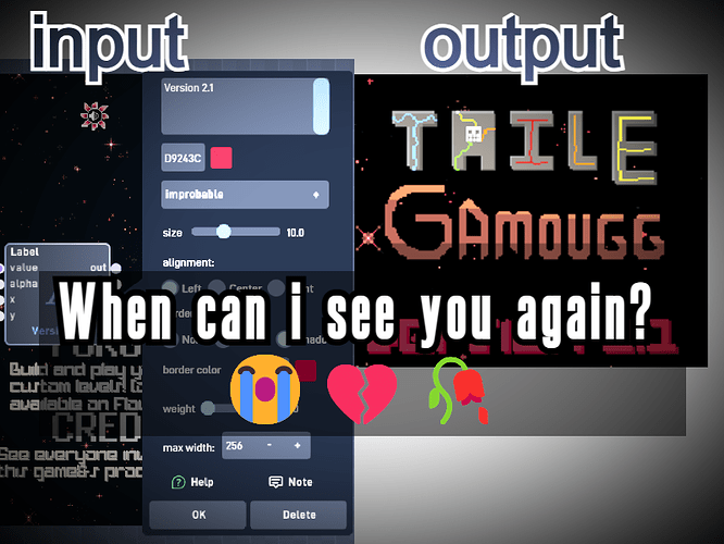 R.I.P. Flowlab Label behavior shadows and outlines