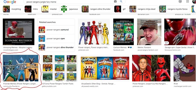 Power Rangers Jungle Fury memes on Google show Flowlabian results! Rejoice!