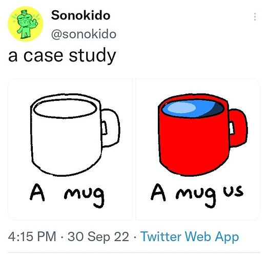 0-mug among us a mug-us meme