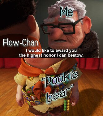 flow chan up pookie bear meme