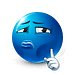 mewing blue emoji