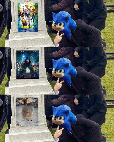 sonic movies > disney movies meme