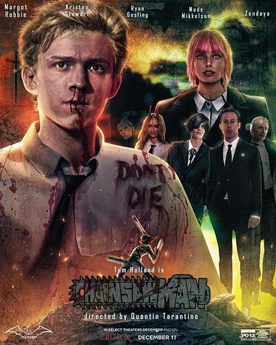 QUENTIN TARANTINO CHAINSAW MAN