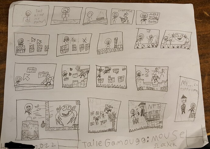 Taile Gamougg Mouse Slayer Storyboard