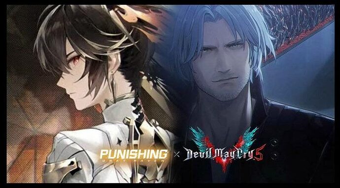 punishing gray raven x devil may cry collab event
