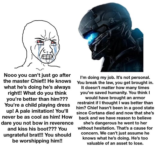 The Spartan Locke disrespect is crazy