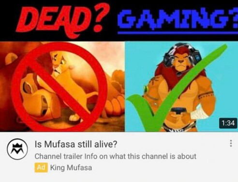 mufasa gaming?