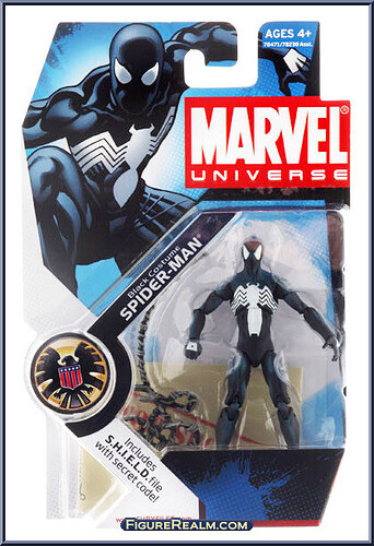 Spider-Man (Black Costume) Marvel Universe figure 2009