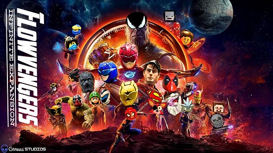 Flowvengers Infinite Expansion Battle for Flowlab characters version