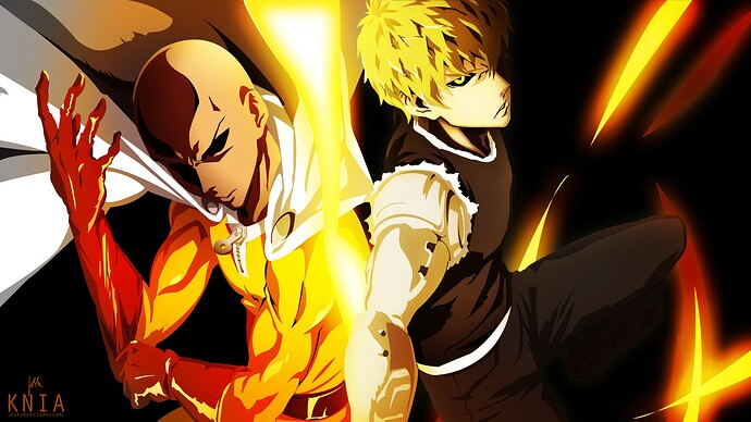 saitama genos One Punch Man wallpaper