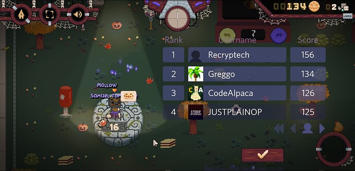 Misty Hollow Game - Leaderboard