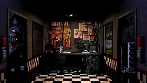 FNAF 1 room background wallpaper screenshot game