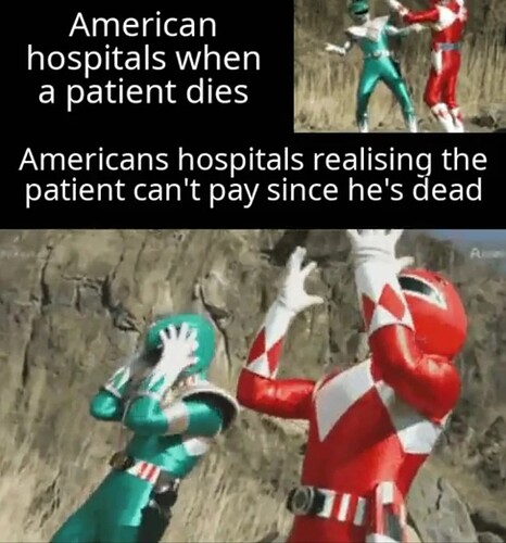 the powerful rangers from murica, land of the freedom