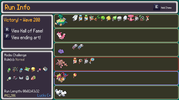 Item info