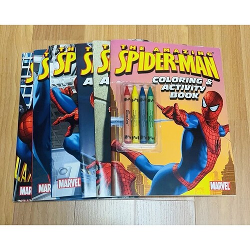 Marvel 2006/Amazing Spider-Man Jumbo Coloring & Activity Book Stick With Me/New