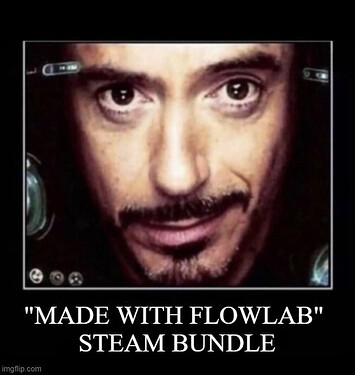 made with flowlab steam bundle meme 2024
