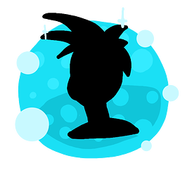 blue silouhette pfp