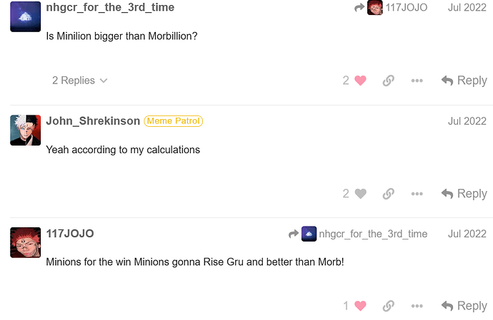 is minilion bigger than morbillion