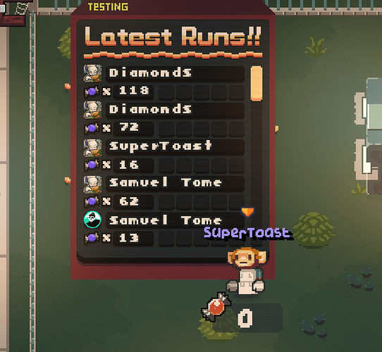 Misty Hollow Multiplayer - Latest Runs Board