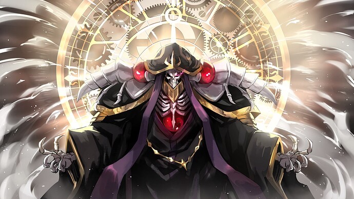 overlord wallpaper ainz ooal gown