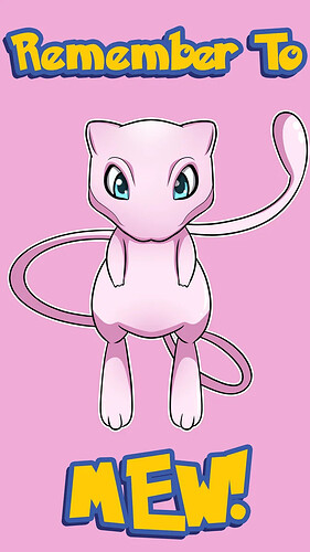 Pokemon Mew mewing