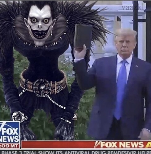 ryuk death note Donald trump