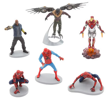 spiderman homecoming disney store figurine playset