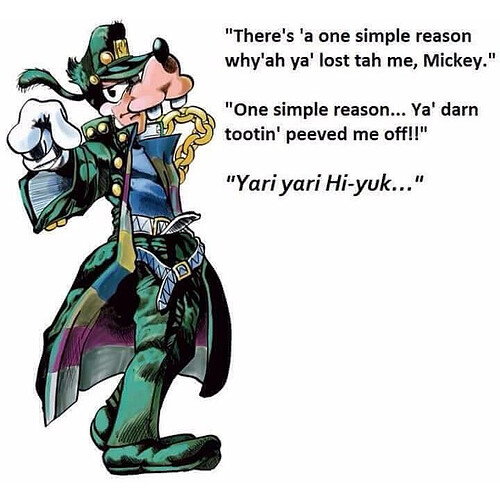 Goofy Jotaro Kujo Jojos Bizarre Adventure