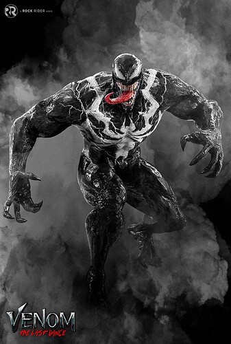 combined the movie version Venom with Insomniac Venom Symbol