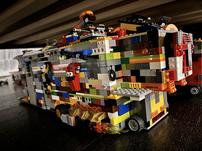 optimum pride truck trailer lego gamedev meme universe