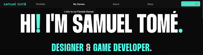 Samuel Tomé Website