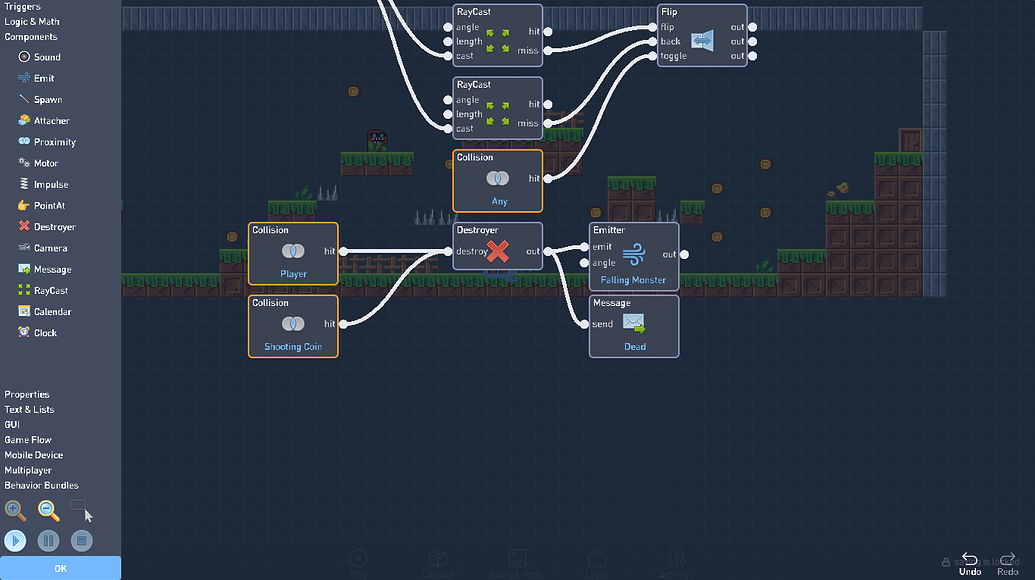 How can i make it when i get all the enemies i can open the switch and ...