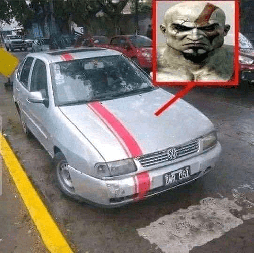 Kratos car - God of War dank funny meme kek 2022