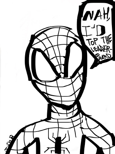 spiderman nah id win nah id top the leaderboard jshr marvel meme fanart