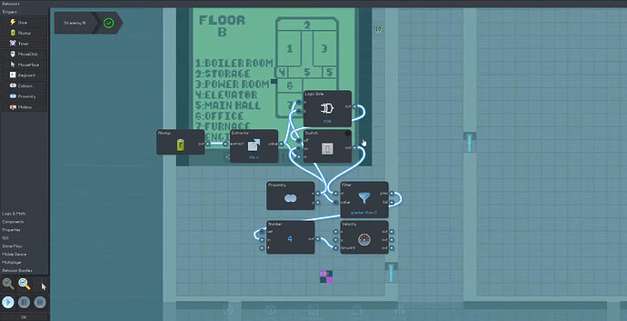 old Flowlab behavior editor screenshot 2019