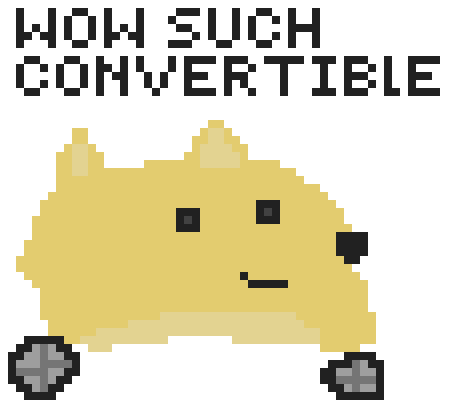 doge convertible meme art i made