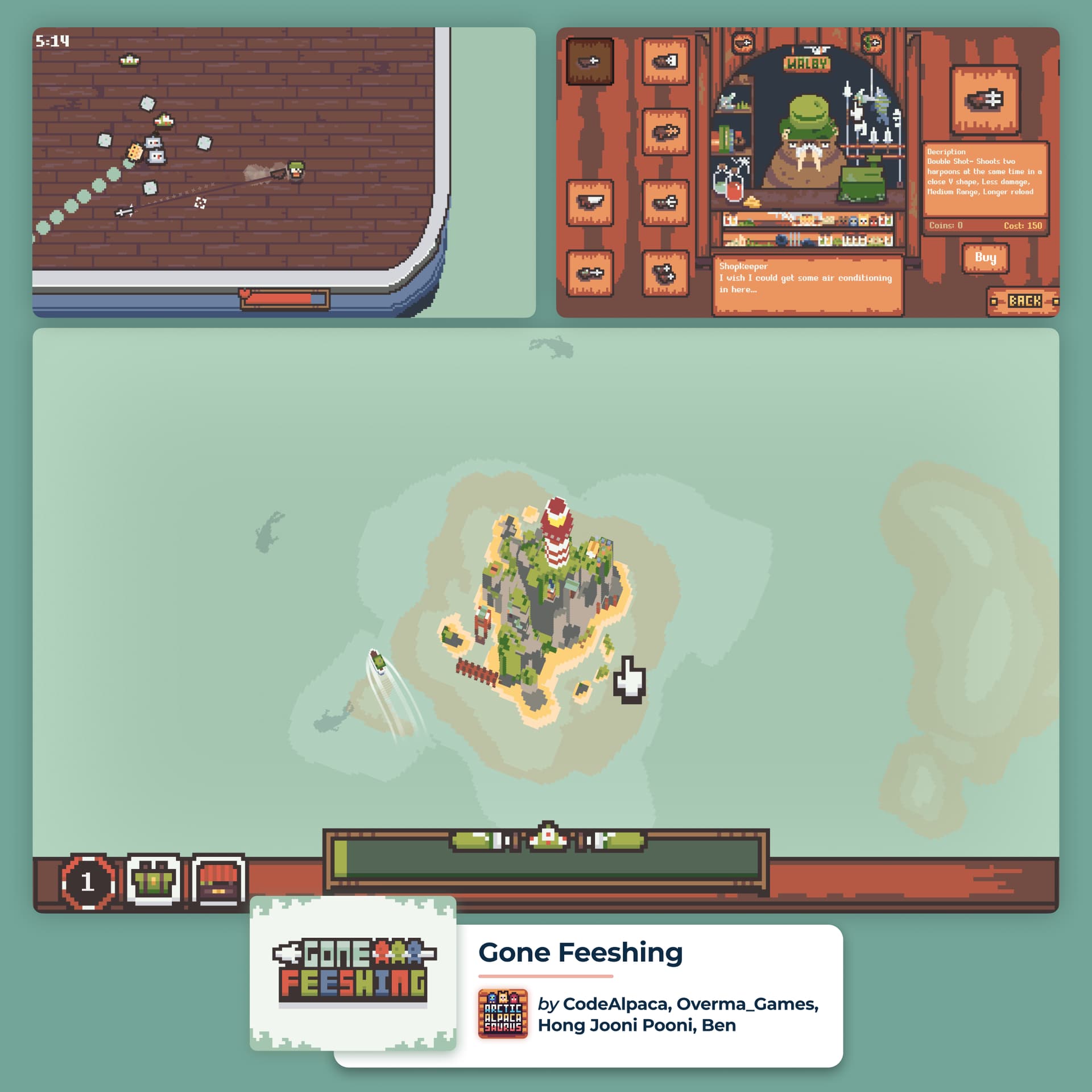 Gone Feeshing Game by CodeAlpaca Overma Game, Hong Jooni Pooni, Ben - Flowlab No Code Game Engine - Make a Game with no code