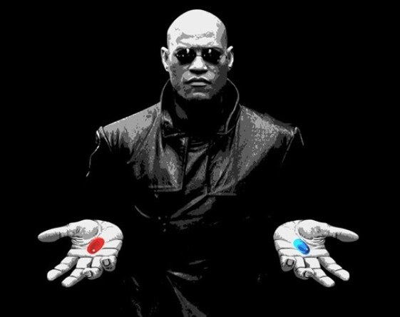 Morpheus red pill blue pill The Matrix