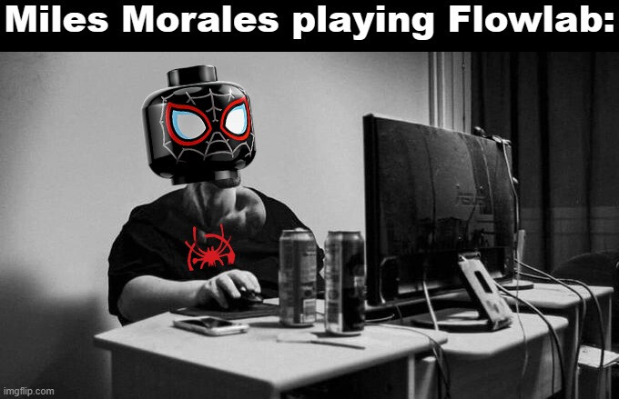 lego miles morales gaming meme