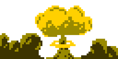 nuke explosion yellow 3bit