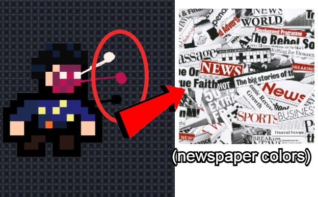 wills gambit (game by deadly smile) newspaper colors name soundalikes red circle clickbait arrow meme