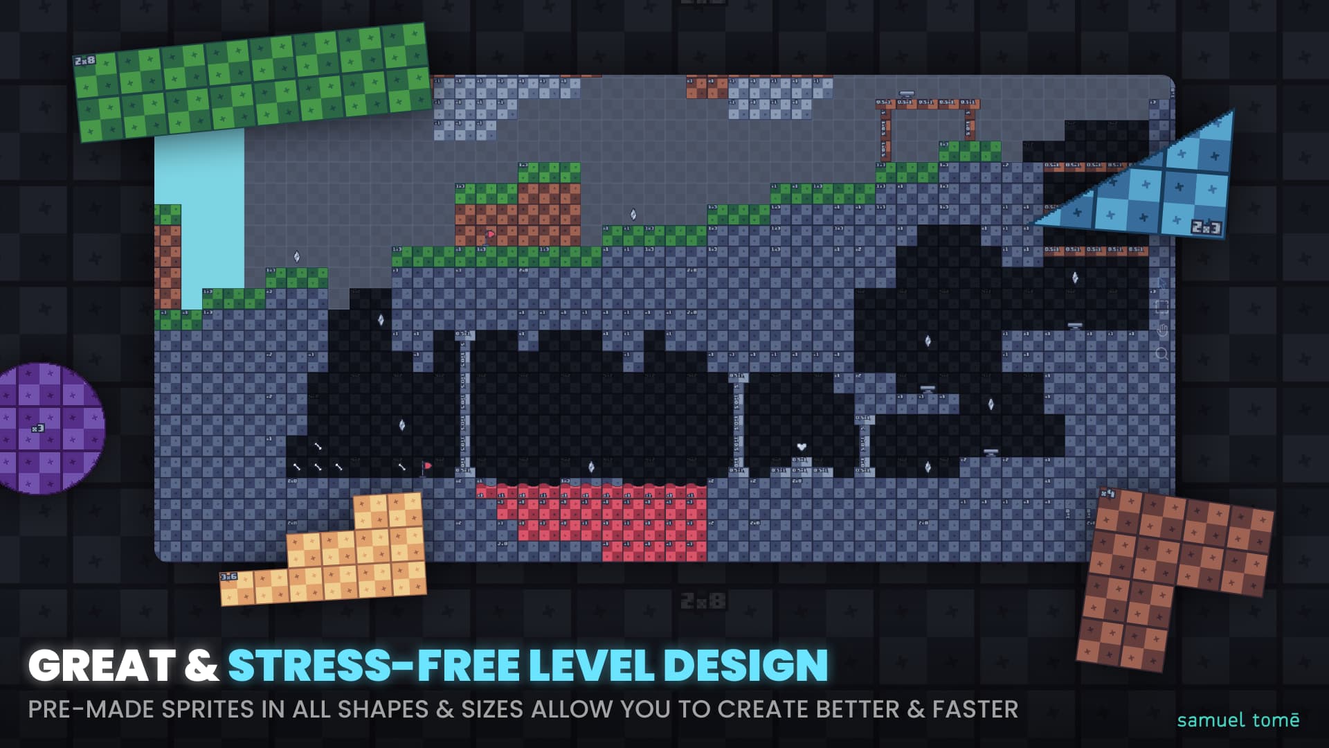 Prototype Asset Pack Image Stress Free Great Level Design - Samuel Tomé Designer and Game Developer