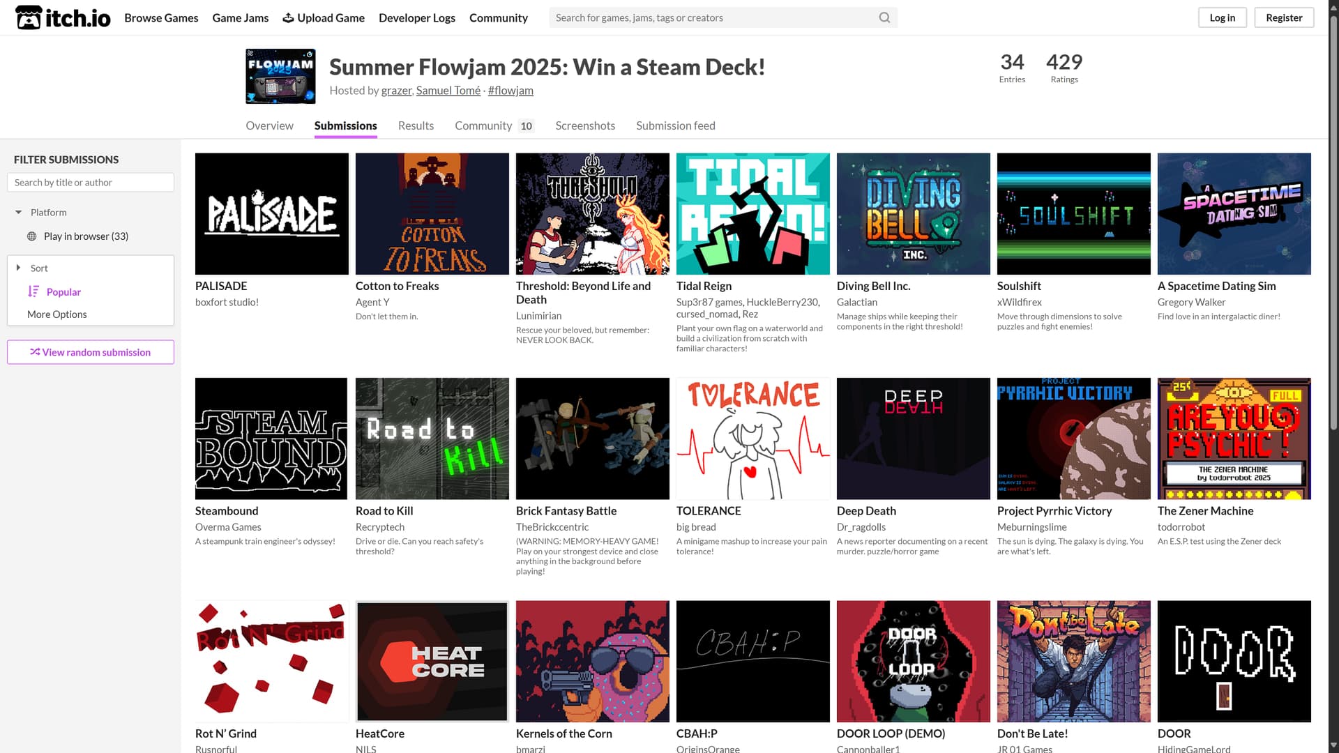 Flowlab, Summer Flowjam 2025 Results Jam Itchio