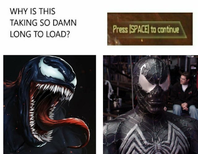 venom video game loading meme 2021