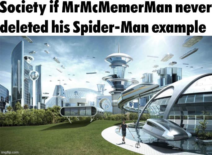 MrMcMemerMan Spider-Man example game Flowlab meme