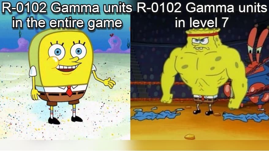 CubeTales 3 Gamma robot meme spongebob 2023