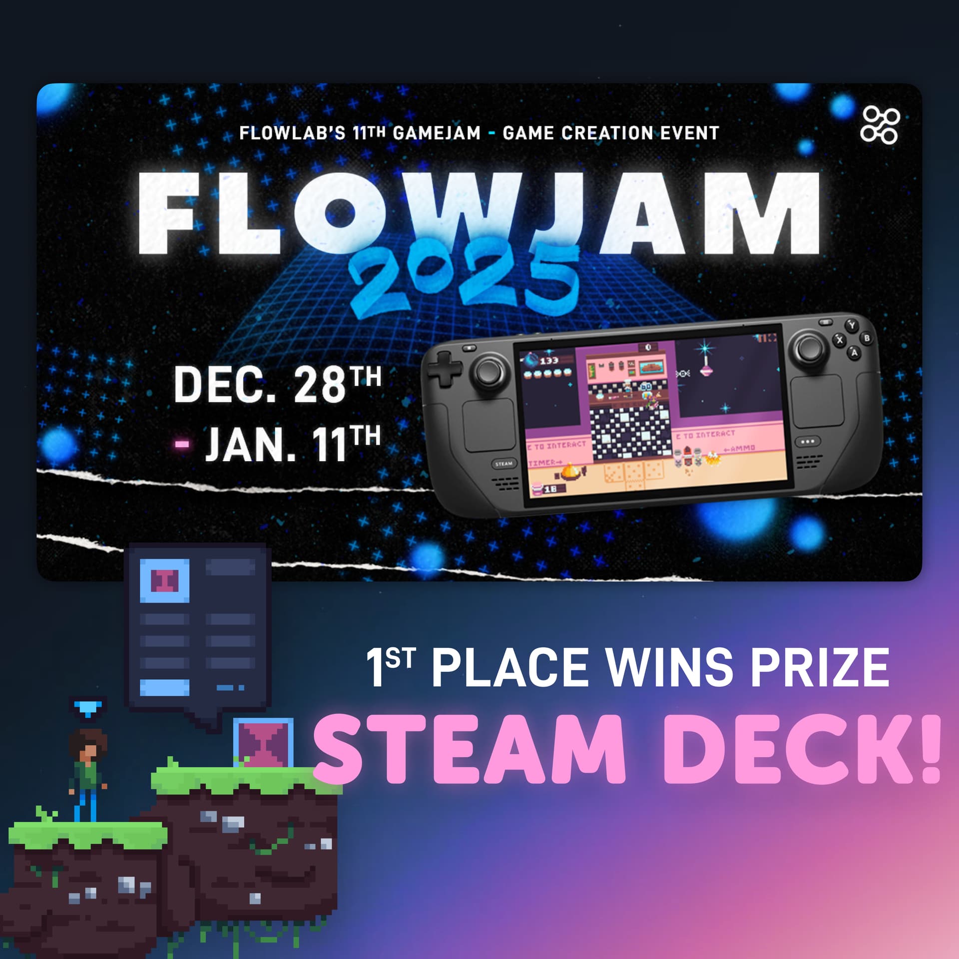 Flowjam 2025 Winter - Flowlab No Code Game Engine