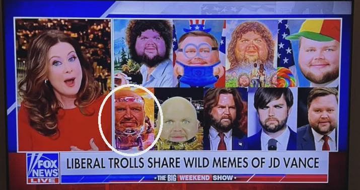 liberal trolls share wild memes of jd vance